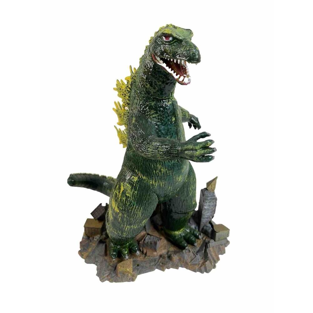 Vtg 1978 Godzilla Monogram Models Inc Missing Sign 8.5” Figurine Plastic Stand